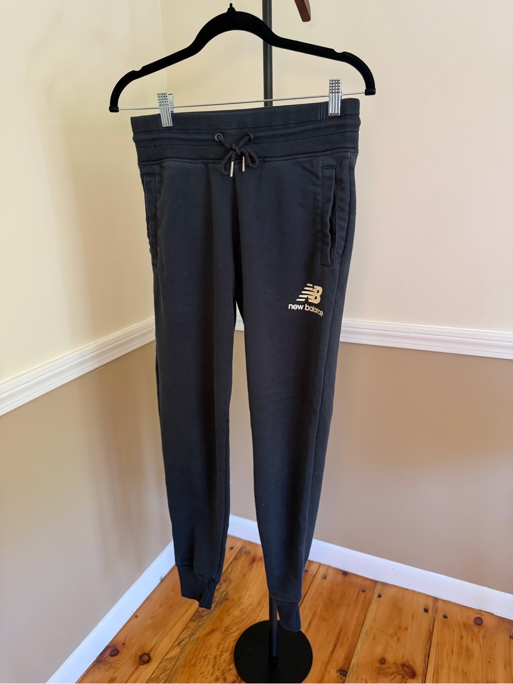 New Balance Black Joggers with Small Logo